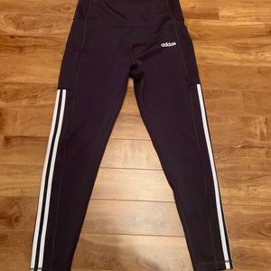 High waisted gray Adidas leggings